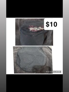 Harley-Davidson Black Cap with Pink Embroidered Logo